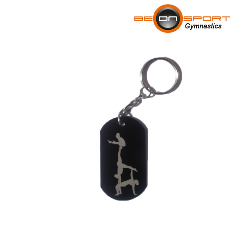 Porta-chaves acrobática triplo